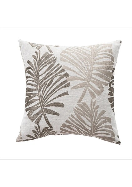 45X45CM Yapraklar Bitki Desen Yastık Kılıfı Ins Stil Yaprağı Dekoratif Yastık Kılıfları Yastık Kapakları Ev Dekoru C (Yurt Dışından)
