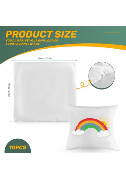 40X40 Beyaz Düz Süblimasyon Boşlukları Yastık Kılıfı Yastık Kapağı Yastık Kılıfı Isı Transferi Için Dıy Si Olarak Pres 10 Pcs (Yurt Dışından) fırsatları