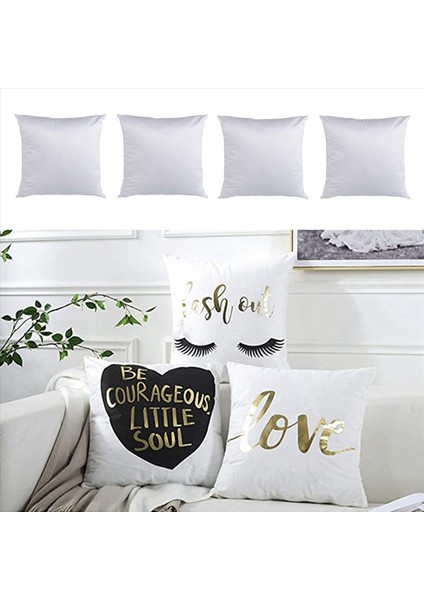40X40 Beyaz Düz Süblimasyon Boşlukları Yastık Kasası Yastık Kapağı Yastık Kılıfı Isı Transferi Için Dıy Si Olarak Pres 20 Pcs (Yurt Dışından) modelleri