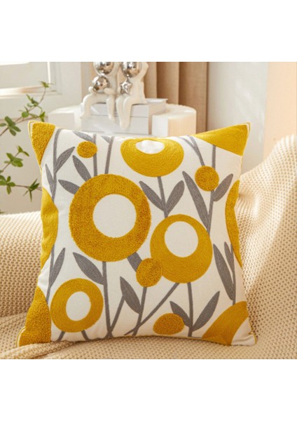 Bahar Gümüş Sarı Çiçek Yastık Kapaklar Rustik Sanatlar Çiçek Dekoratif Atış Yastık Kılıfları Açık Çiftlik Evi Dekor (Yurt Dışından) fırsatları