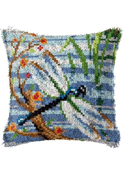 Mandal Kanca Yastığı Kiti Yetişkinler Için Çocuklar Çocuk Diy Atma Yastığı Kapak Baskılı Tuval Yahudgin Desen El Işçili Tığ Dekoru (Yurt Dışından)