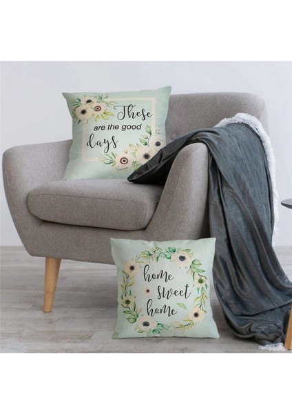 Bahar Yastığı Kapakları 18X18 Set 4 Bahar Dekorasyonu Çiçek Çiftlik Evi Atma Yastığı Kapakları Ev Kanepe Dekor (Yurt Dışından) fırsatları