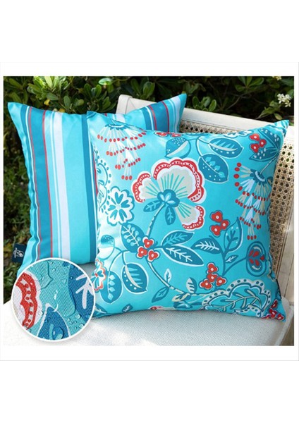 2 Açık Su Geçirmez Yastık Kapakları 18X18 Modern Sevimli Desen Dekoratif Kare Açık Atma Yastık Kapakları (Yurt Dışından) fiyatları