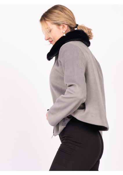 Frostluxe Fur-Collar Short Coat – 2628 indirimleri