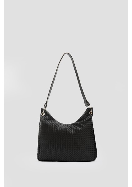 Jude Örgülü Omuz Çantası Siyah fiyatları