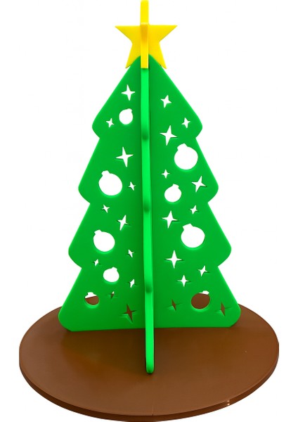 3D Baskı Yılbaşı Ağaç ve Hediye Seti – Dekoratif Masa Üstü Süs fiyatları