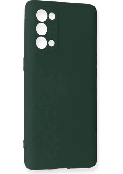 Oppo Reno 5 Pro Kılıf Nano Içi Kadife Silikon - Koyu Yeşil fiyatları