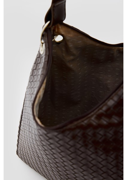 Jude Örgülü Omuz Çantası Acı Kahve