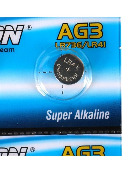 Tianqiu AG3 LR41 Alkalin Saat Pili 10'lu Paket fiyatları