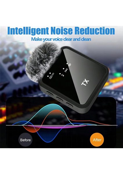 Çift Mini Kablosuz Kulaklık Mikrofonu Type-C Lightning Gürültü Azaltma ve Küçük Yaka Klipsli Mini Mikrofon Kayıt, Vlog, Youtube, Tiktok Için fiyatları