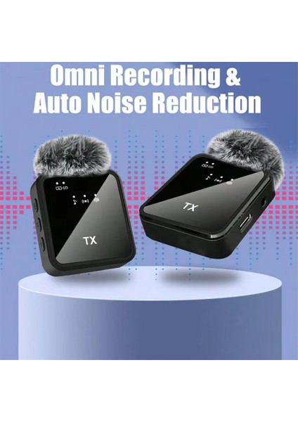 Çift Mini Kablosuz Kulaklık Mikrofonu Type-C Lightning Gürültü Azaltma ve Küçük Yaka Klipsli Mini Mikrofon Kayıt, Vlog, Youtube, Tiktok Için fırsatları