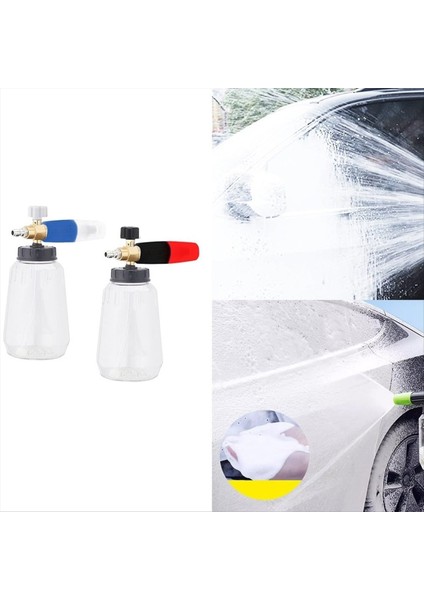 Yüksek Basınçlı Araba Yıkayıcı Pot 1l Kapasite 1/4 Hızlı Bağlantı Ayarlanabilir Nozul Araba Tekne Siyah Kırmızısı (Yurt Dışından) fiyatları