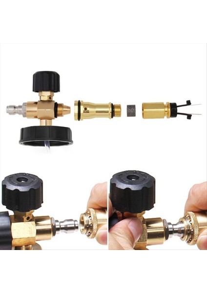 Yüksek Basınçlı Araba Yıkayıcı Pot 1l Kapasite 1/4 Hızlı Bağlantı Ayarlanabilir Nozul Araba Tekne Siyah Kırmızısı (Yurt Dışından) indirimleri