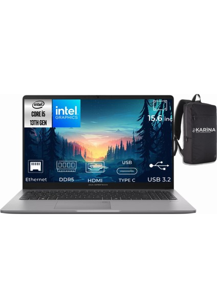 Expertbook P1 I5-13420H P1503CVA-I516512G1D-K30 24GB 512GB Intel UHD Graphics W11PRO 15.6" Fhd Taşınabilir Bilgisayar