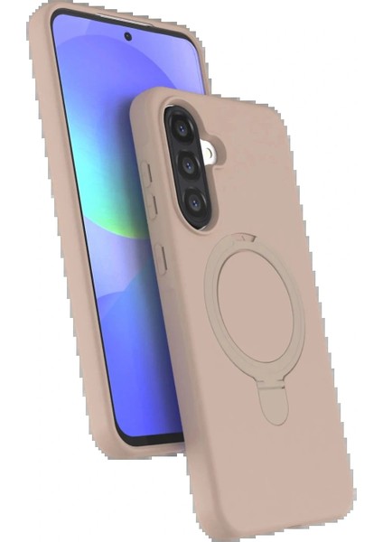 Samsung Galaxy A26 Regal Magsafe Standlı Kapak - Çöl Titanyum