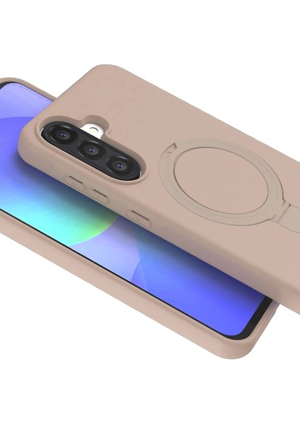 Samsung Galaxy A26 Regal Magsafe Standlı Kapak - Çöl Titanyum fiyatları