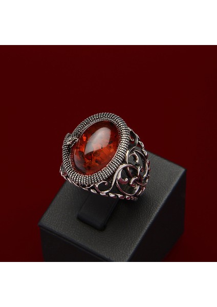 719 Sentetik Kehribar Gümüş Yüzük fiyatları