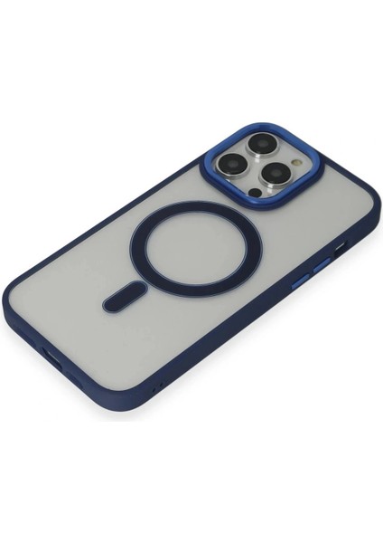 iPhone 14 Pro Kılıf Room Magneticsafe Silikon - Lacivert fırsatları
