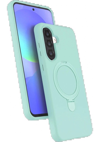 Samsung Galaxy A56 Regal Magsafe Standlı Kapak - Su Yeşili
