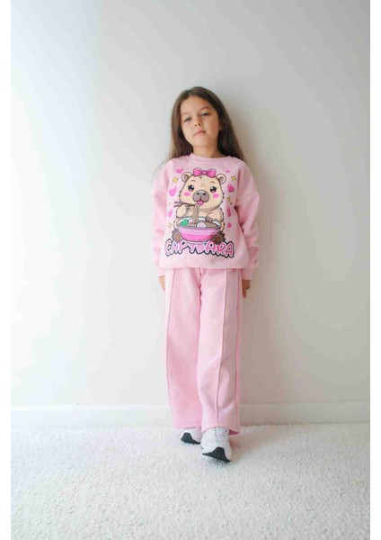 Marka Kız Çocuk 3 Iplik Alt Üst Takım