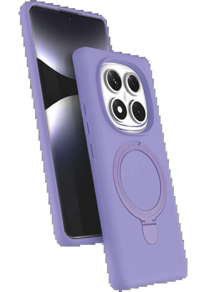 Xiaomi Redmi Note 14 Pro 4g Regal Magsafe Standlı Kapak - Lila
