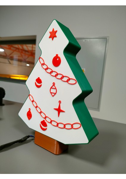 Rgb LED Işıklı Yılbaşı Ağacı Lambası