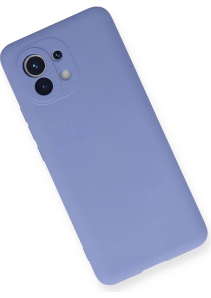 Xiaomi Mi 11 Kılıf Nano Içi Kadife Silikon - Lila modelleri