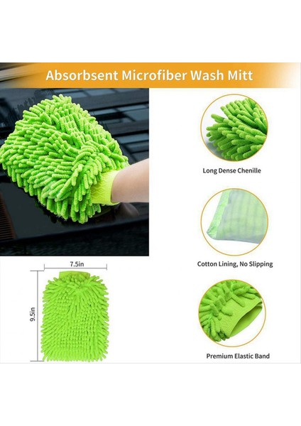 10 Parçalı Araba Detayları Fırça Seti Uzun Yumuşak Tekerlek Fırçası Otomobil Yıkama Detayları Fırça Ultra Ince Fiber Temizleme Eldivenleri (Yurt Dışından) indirimleri