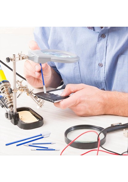 500 Paket Köpük Uç Temizleme Tavuk Kiti Temiz Oda Stick 5 Türleri Çok Amaçlı Köpük Swabs Lint Serbest Köpük Uç Sökme (Yurt Dışından) indirimleri