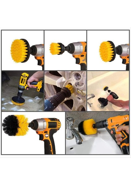 22 Temizlik Fırçası Oto Yıkama Eldivenleri Mısır Lastiği Fırçası Otomobil Yıkama Fırçası Sarı Elektrik Matkap Seti (Yurt Dışından) fırsatları