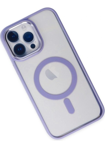 iPhone 14 Pro Max Kılıf Room Magneticsafe Silikon - Lila modelleri