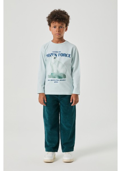 Bg Store Erkek Çocuk Mavi Tshirt