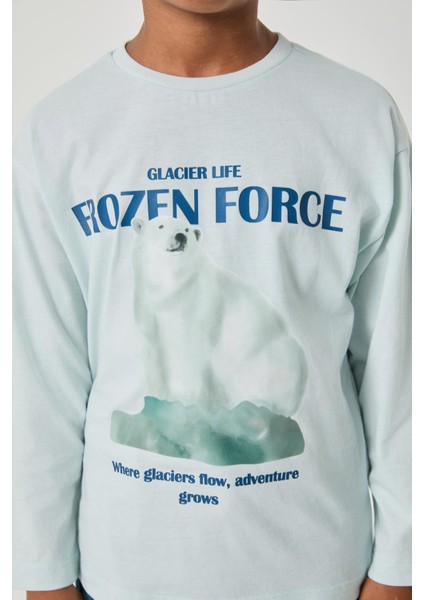 Bg Store Erkek Çocuk Mavi Tshirt modelleri