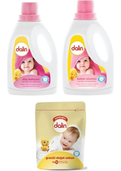 Çamaşır Yumuşatıcısı Düş Bahçesi + Bahar Ninnisi + Granül Sabun Toz Deterjan