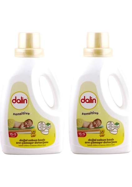 Sıvı Çamaşır Deterjanı 1500ML Doğal Sabunlu 2 Adet