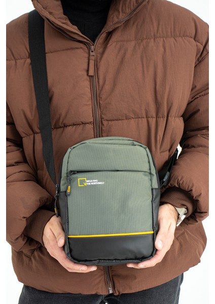 Outdoor Serisi Imperteks Kumaş Şık ve Fonksiyonel Erkek Bel Omuz Göğüs Çapraz Çantası