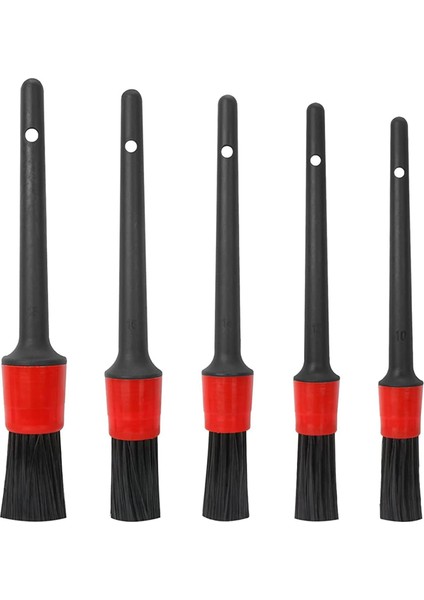 Detay Fırçası (5 Set), Otomatik Detaylandırma Fırçası Araç Motosiklet Otomotiv Temizleme Tekerlekleri, Gösterge Paneli, Iç, Dış, Deri, Hava Delikleri, Amblemler (Yurt Dışından)