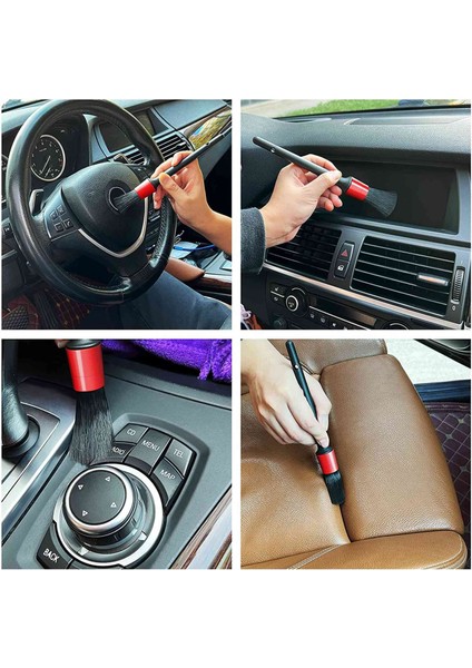 Detay Fırçası (5 Set), Otomatik Detaylandırma Fırçası Araç Motosiklet Otomotiv Temizleme Tekerlekleri, Gösterge Paneli, Iç, Dış, Deri, Hava Delikleri, Amblemler (Yurt Dışından) fırsatları
