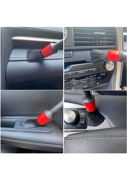 Detay Fırçası (5 Set), Otomatik Detaylandırma Fırçası Araç Motosiklet Otomotiv Temizleme Tekerlekleri, Gösterge Paneli, Iç, Dış, Deri, Hava Delikleri, Amblemler (Yurt Dışından) indirimleri