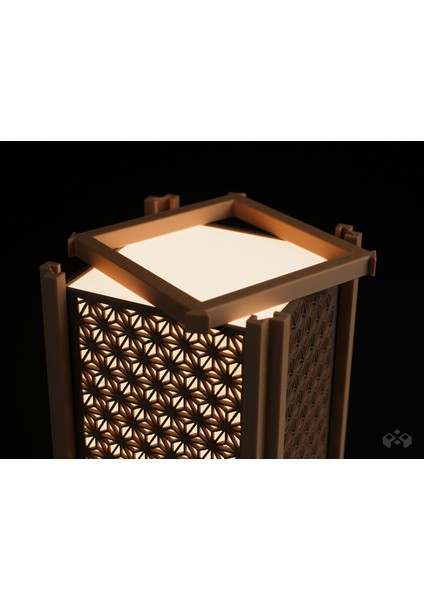 Japon Shoji Lambası - Kumiko / LED Kıt 001/ Uzun modelleri