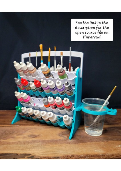 Tamamen Özelleştirilebilir 17-18 ml Boya Düzenleyici ve Tek Kullanımlık Boya Bardağı Tutucusu