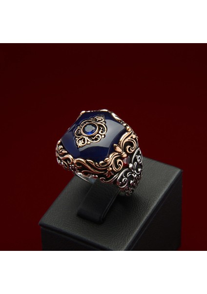 720 Safir Zirkon Gümüş Yüzük modelleri