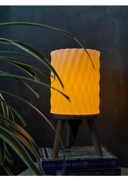 Işık Dalgası - 3D Ince Masa Lambası