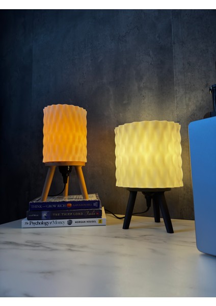 Işık Dalgası - 3D Ince Masa Lambası fırsatları