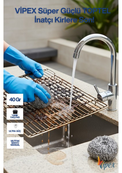 Süper Güçlü Toptel - Inatçı Kirlere Son! 2 Adet Toptel 40 gr