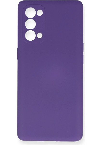 Oppo Reno 5 Pro Kılıf Nano Içi Kadife Silikon - Mor