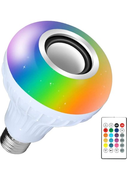 WN-1156 Müzik LED Ampul Bluetooth Rgb LED 220V E27