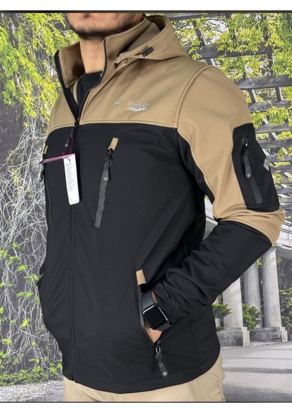 Taktikal Tactikal Softjel Içipolar Sıvı ve Rüzgar Geçirmez Outdoor Kışlık Mont Kapüşon Fermuarlı fiyatları
