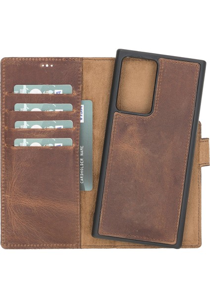 Samsung Galaxy Note 20 Çıkarılabilir Deri Cüzdan Kılıf