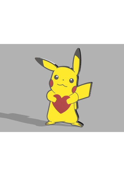 Pokemon-Sevgililer Günü Pikachu LED Lamba